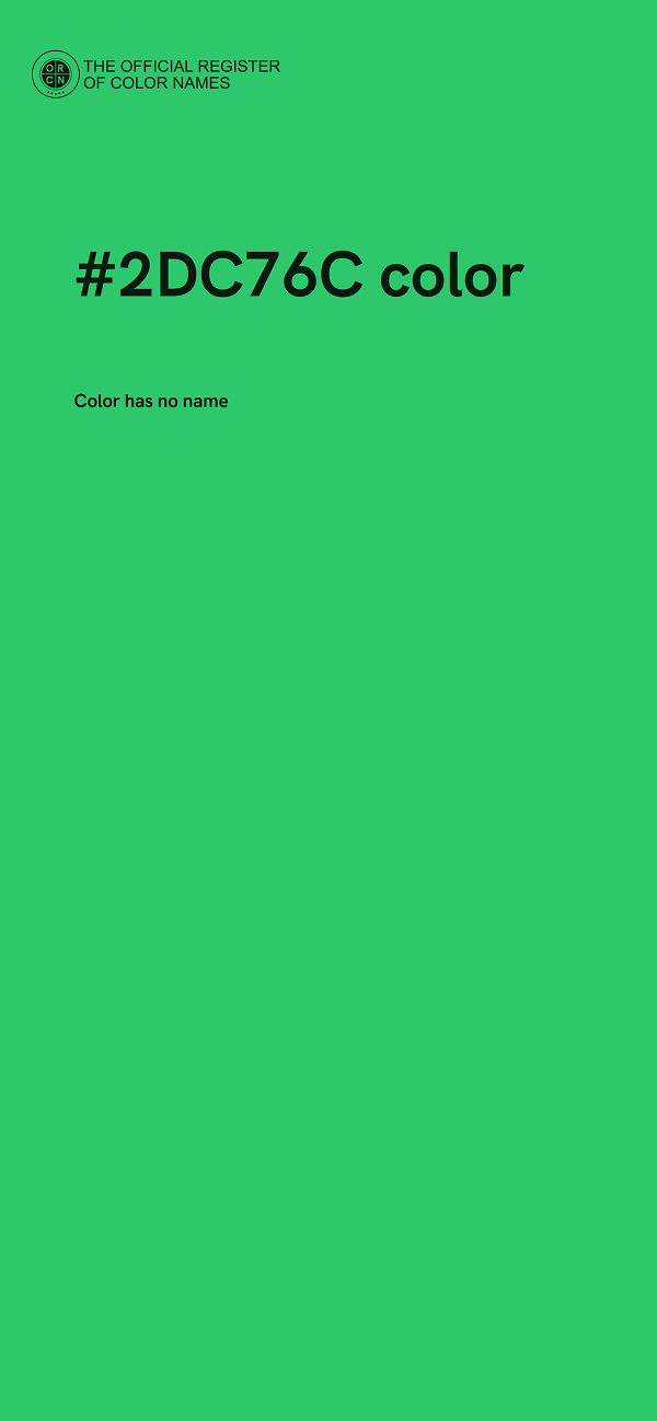 #2DC76C color image