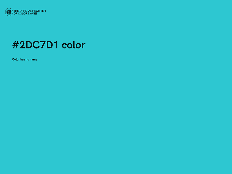 #2DC7D1 color image