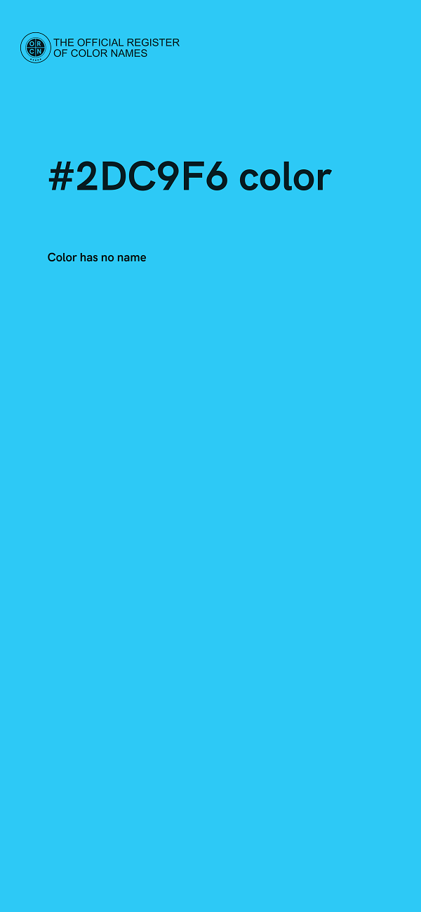 #2DC9F6 color image