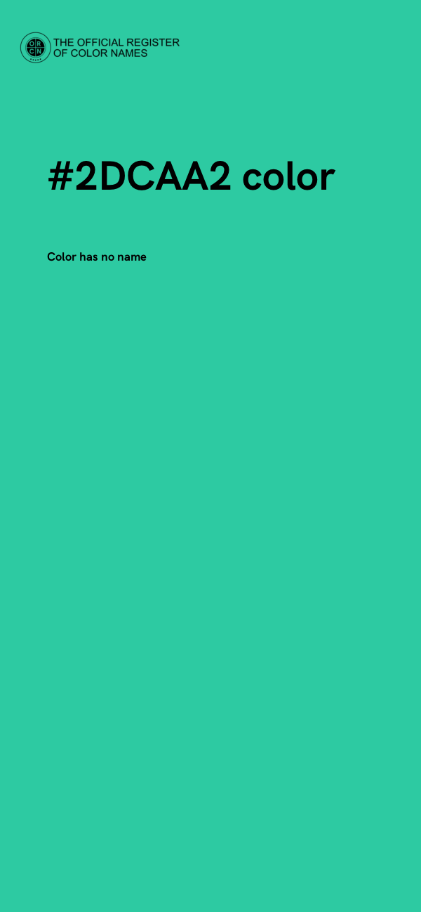 #2DCAA2 color image