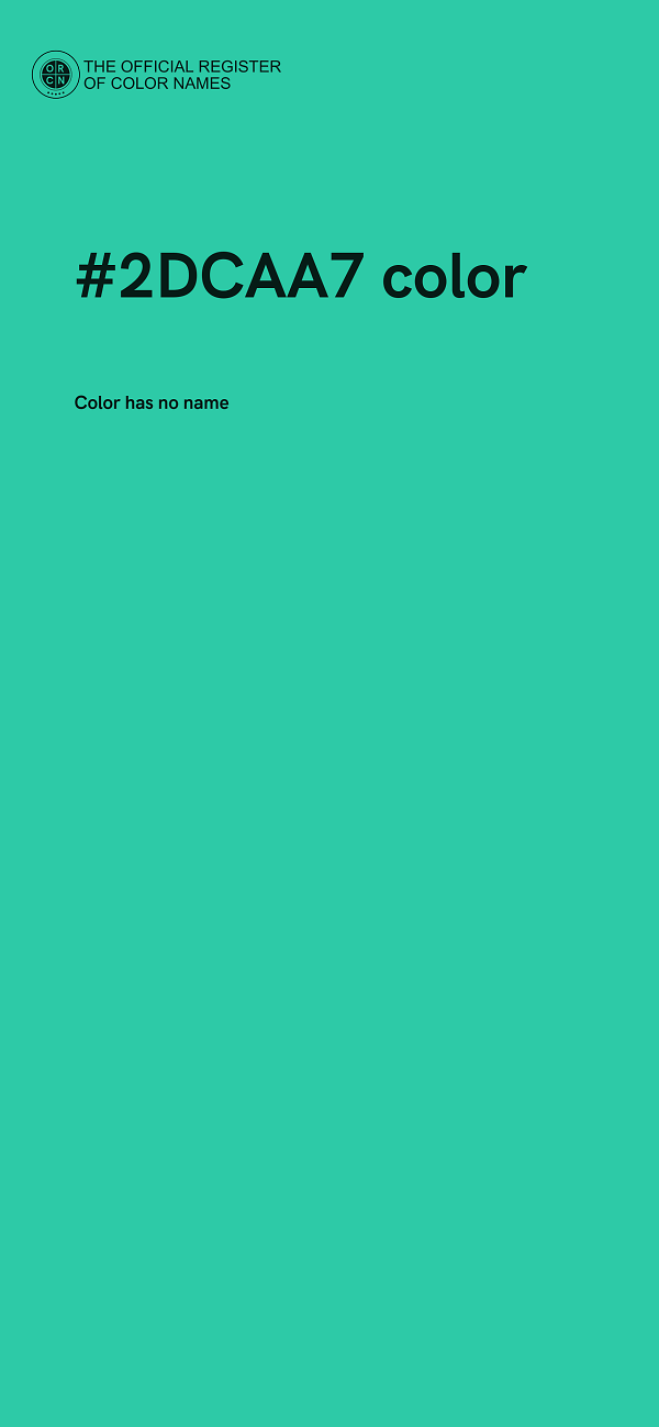 #2DCAA7 color image