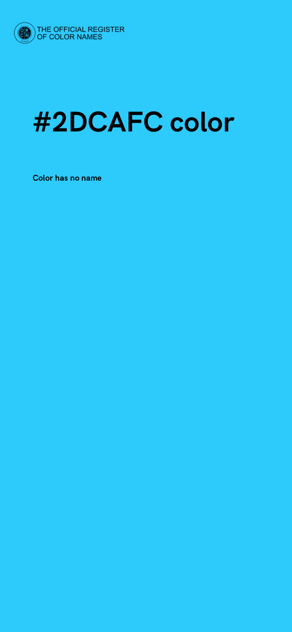 #2DCAFC color image