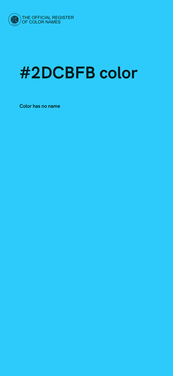 #2DCBFB color image