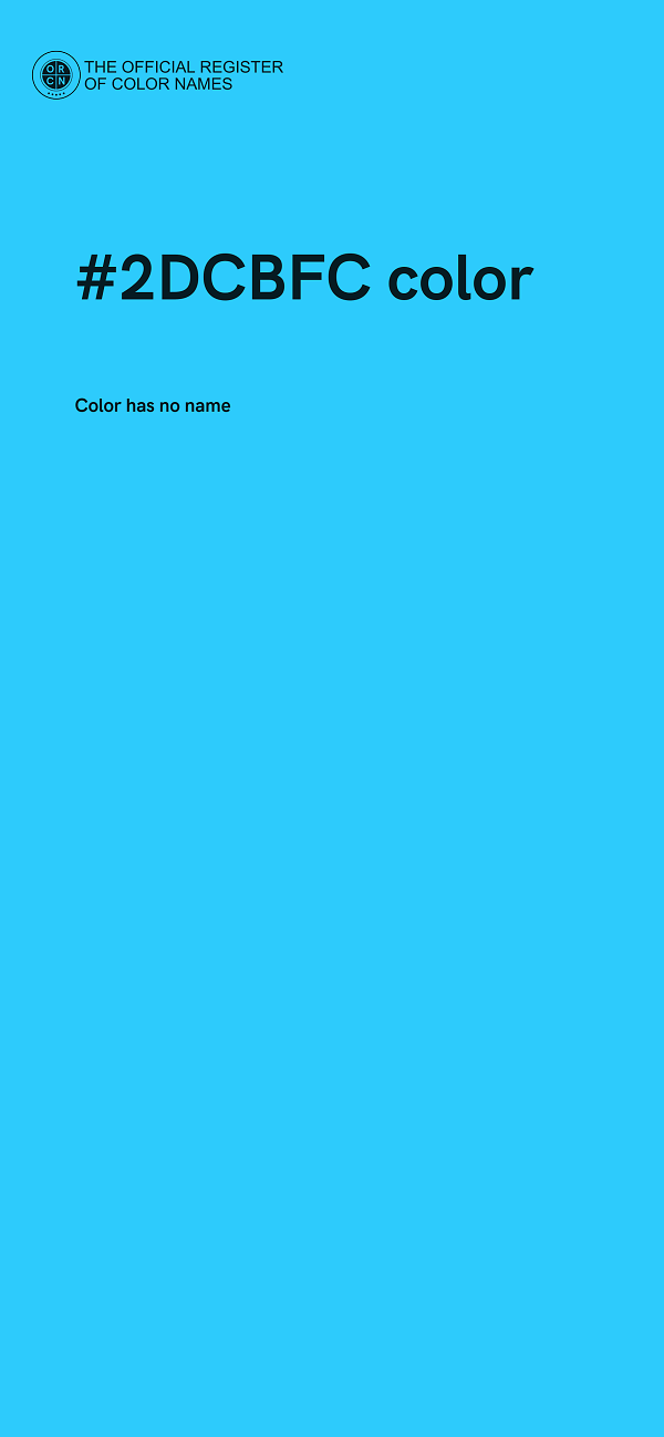#2DCBFC color image