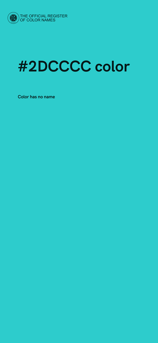 #2DCCCC color image