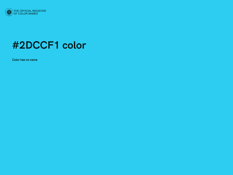 #2DCCF1 color image
