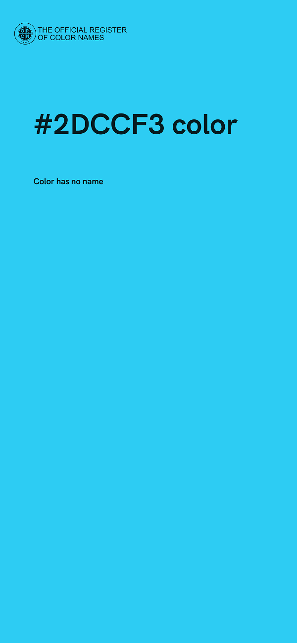 #2DCCF3 color image
