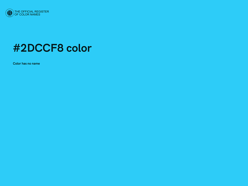 #2DCCF8 color image