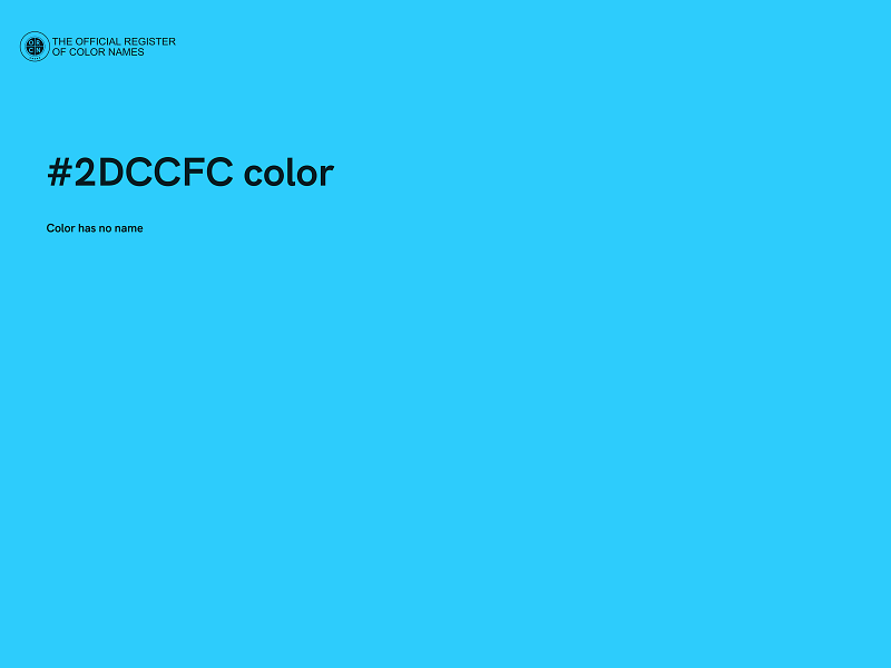 #2DCCFC color image