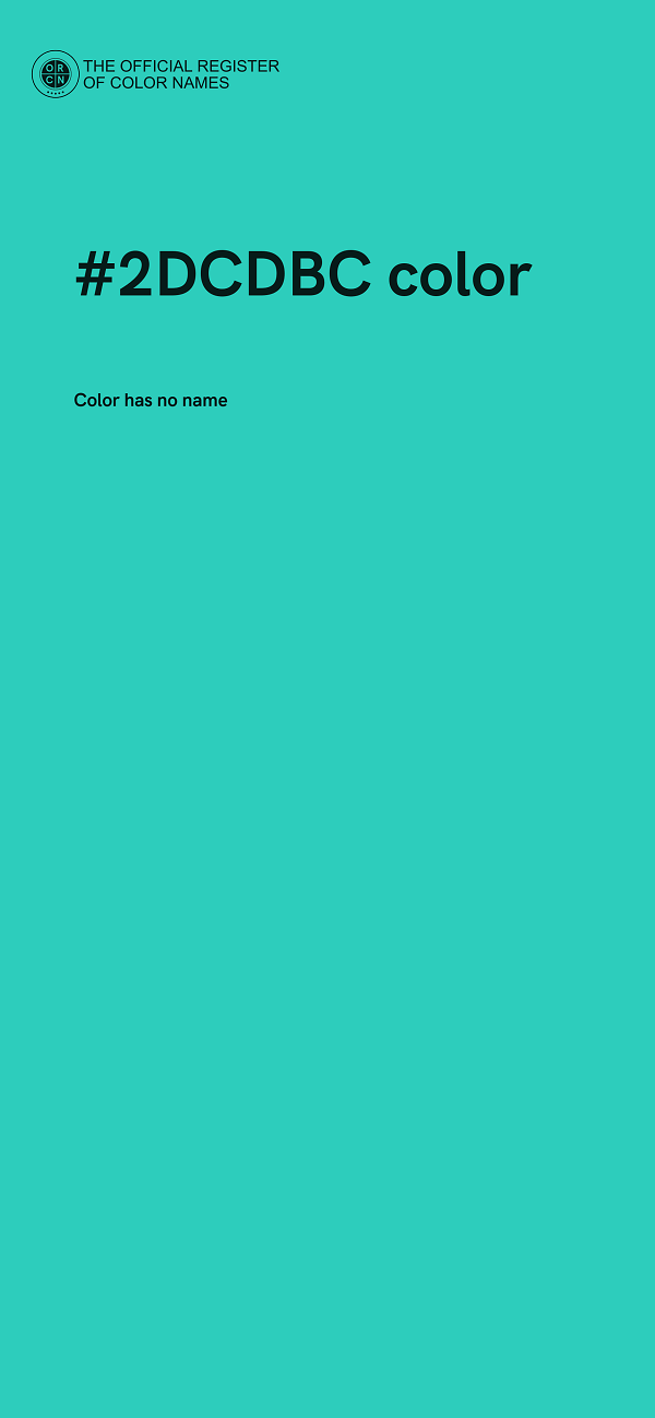 #2DCDBC color image