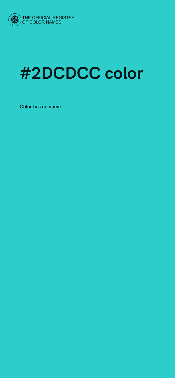 #2DCDCC color image