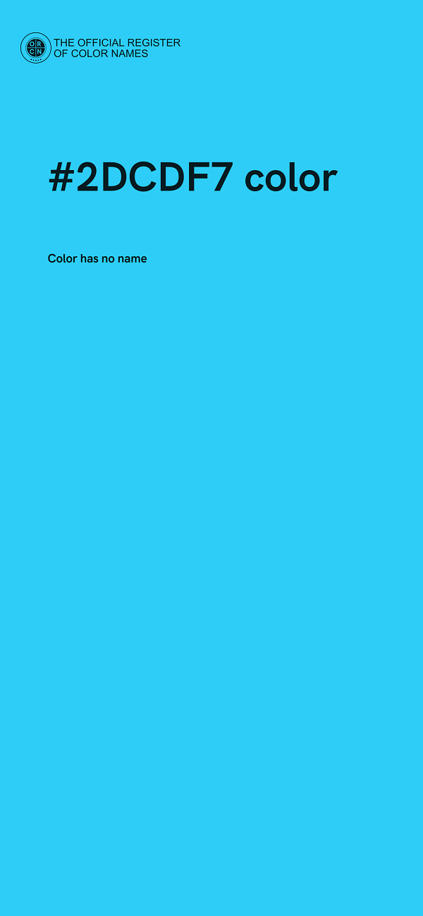 #2DCDF7 color image