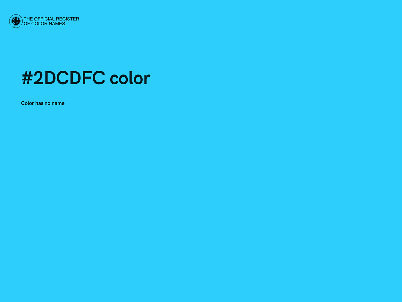 #2DCDFC color image