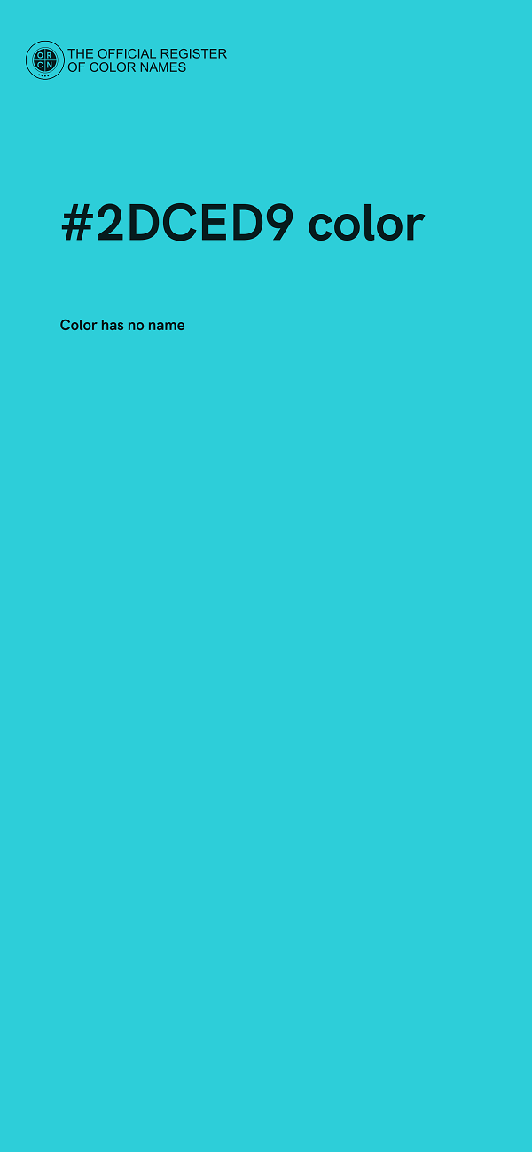 #2DCED9 color image