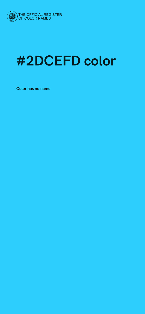 #2DCEFD color image