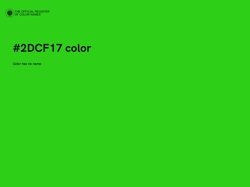 #2DCF17 color image