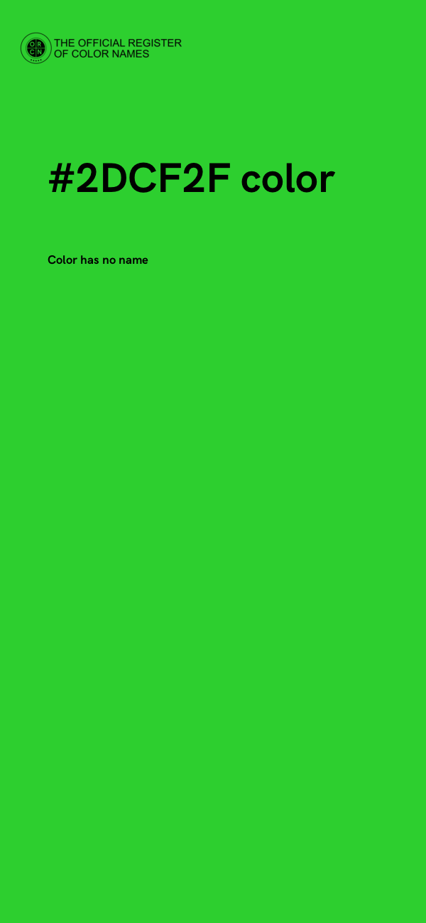 #2DCF2F color image