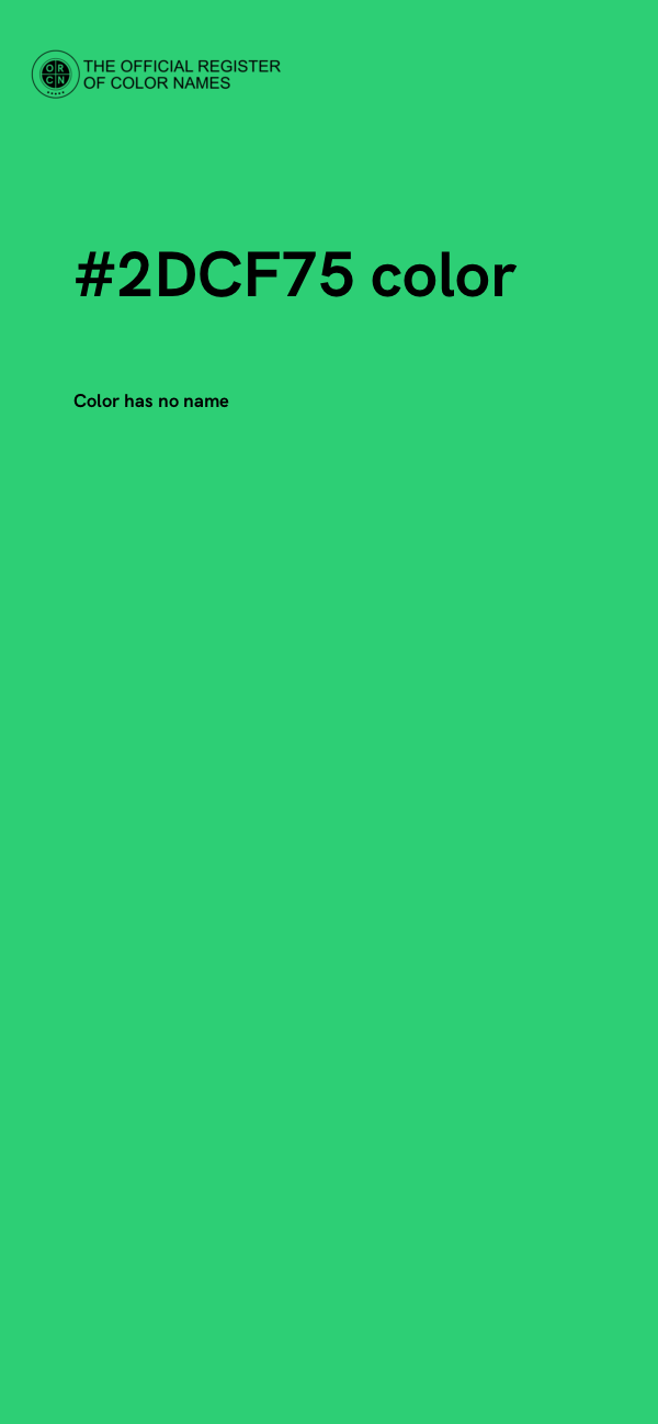 #2DCF75 color image