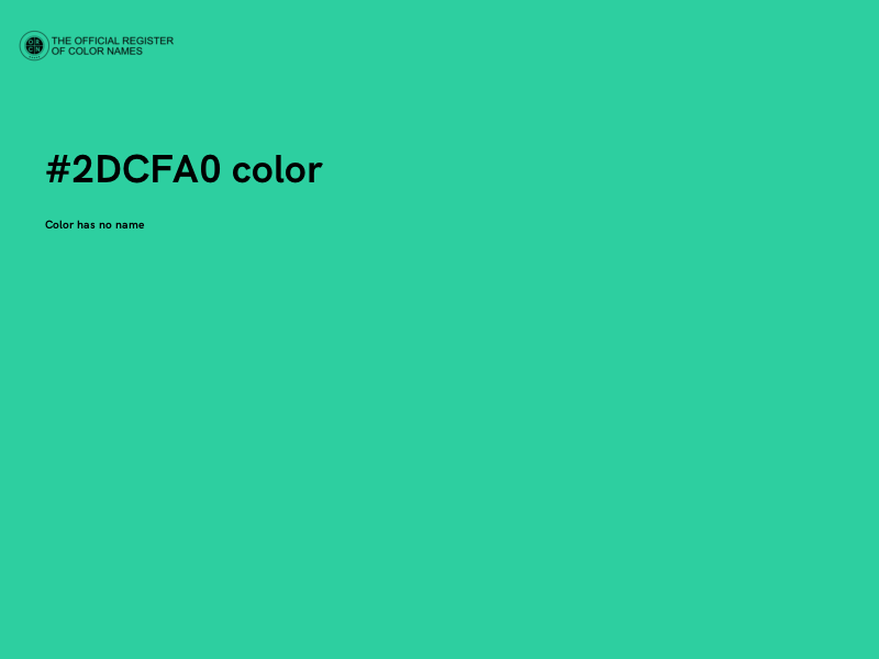 #2DCFA0 color image
