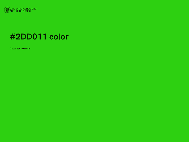 #2DD011 color image