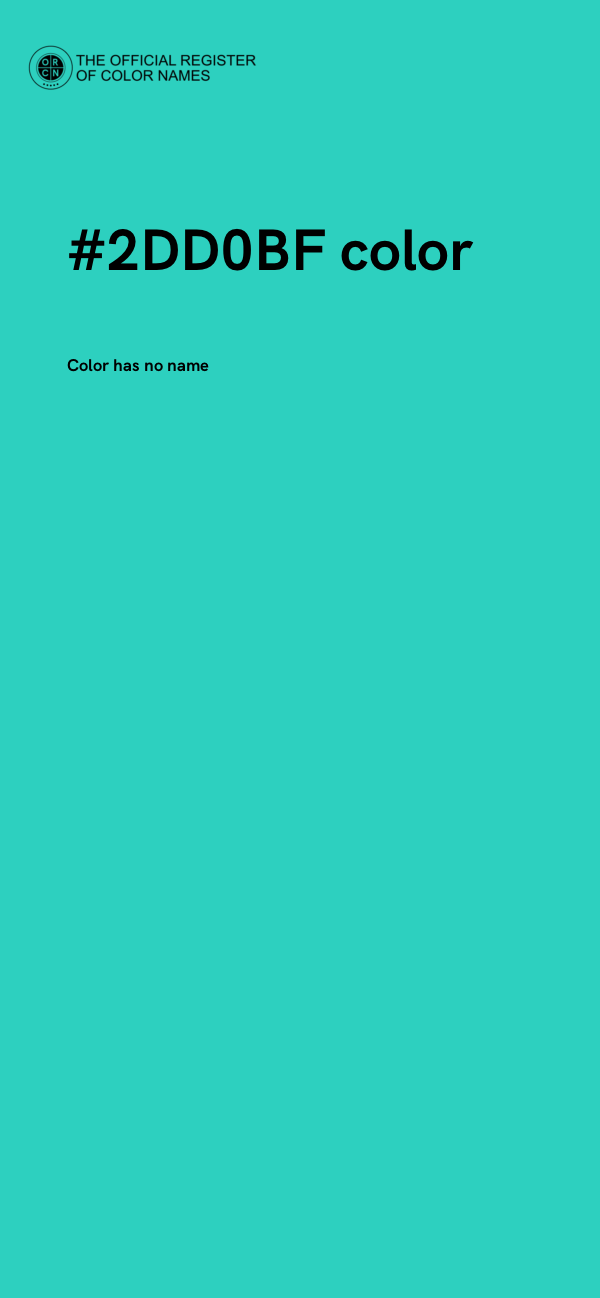 #2DD0BF color image