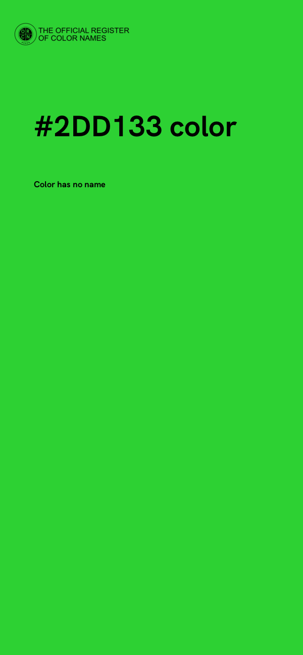#2DD133 color image