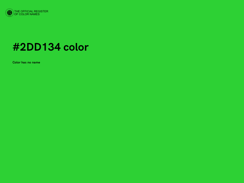#2DD134 color image