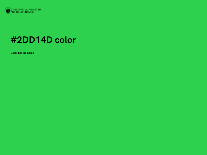 #2DD14D color image