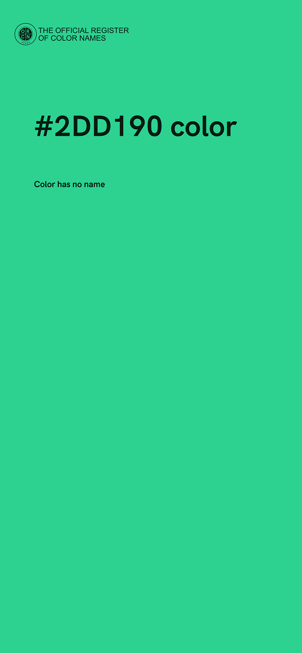 #2DD190 color image
