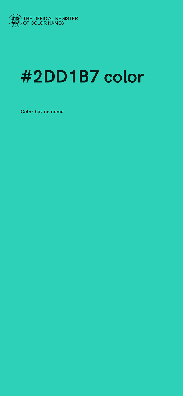 #2DD1B7 color image