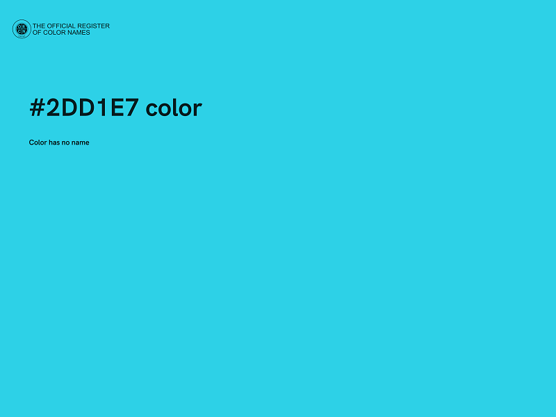 #2DD1E7 color image