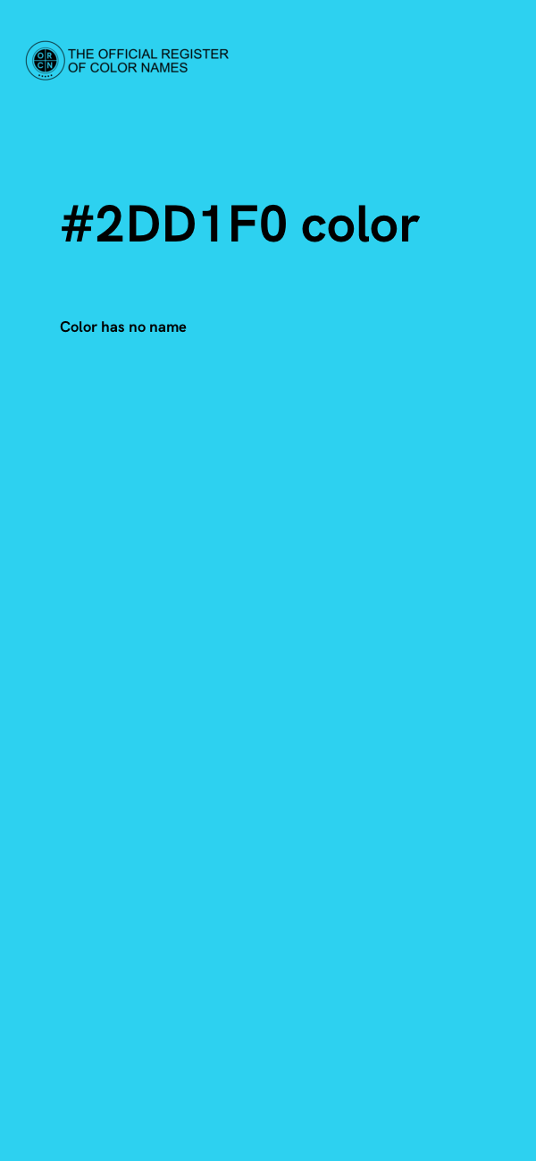 #2DD1F0 color image