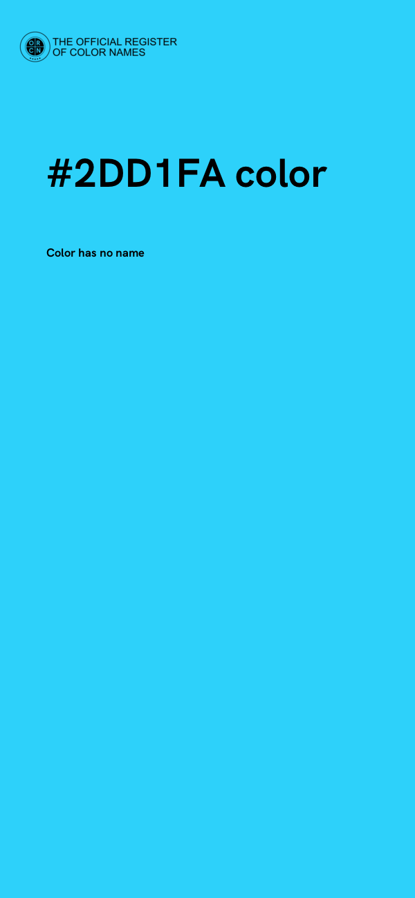 #2DD1FA color image
