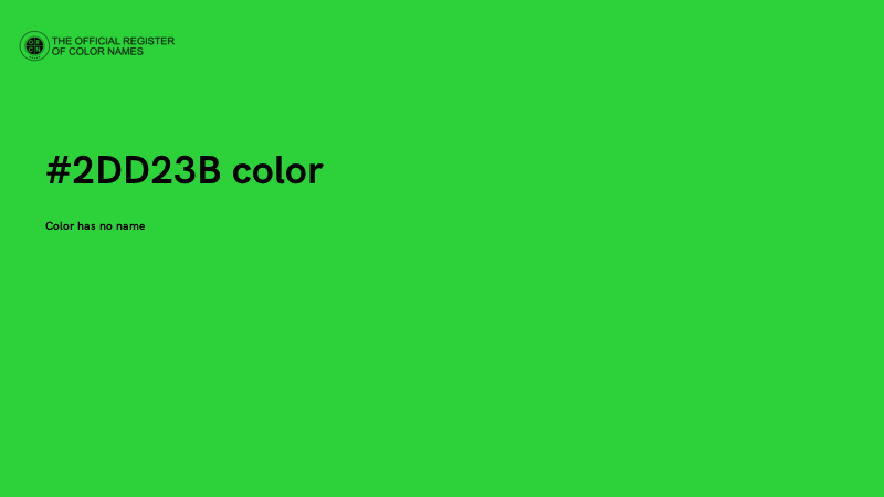 #2DD23B color image