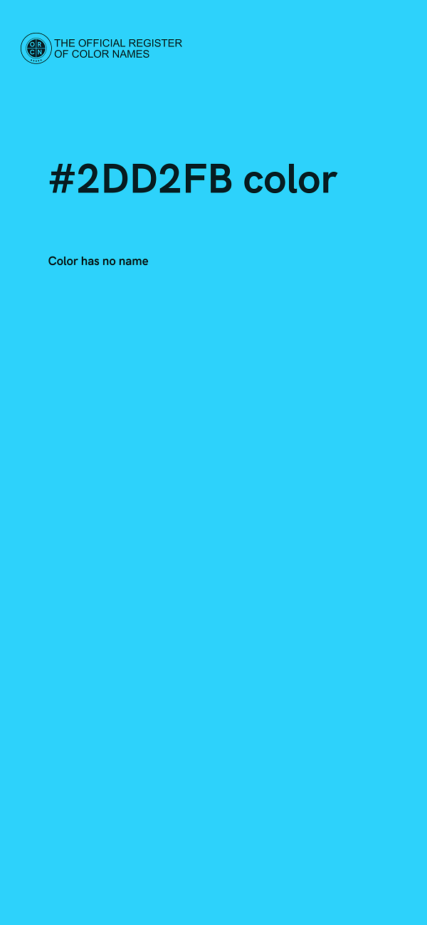 #2DD2FB color image
