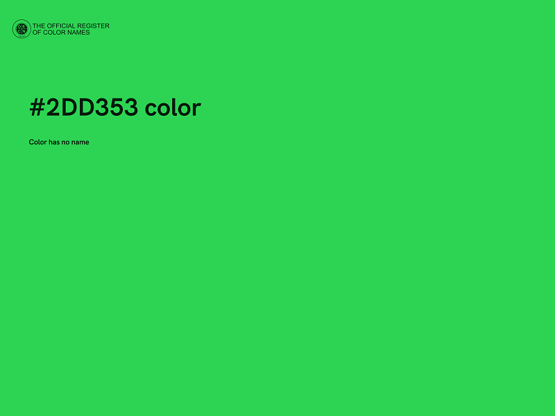 #2DD353 color image