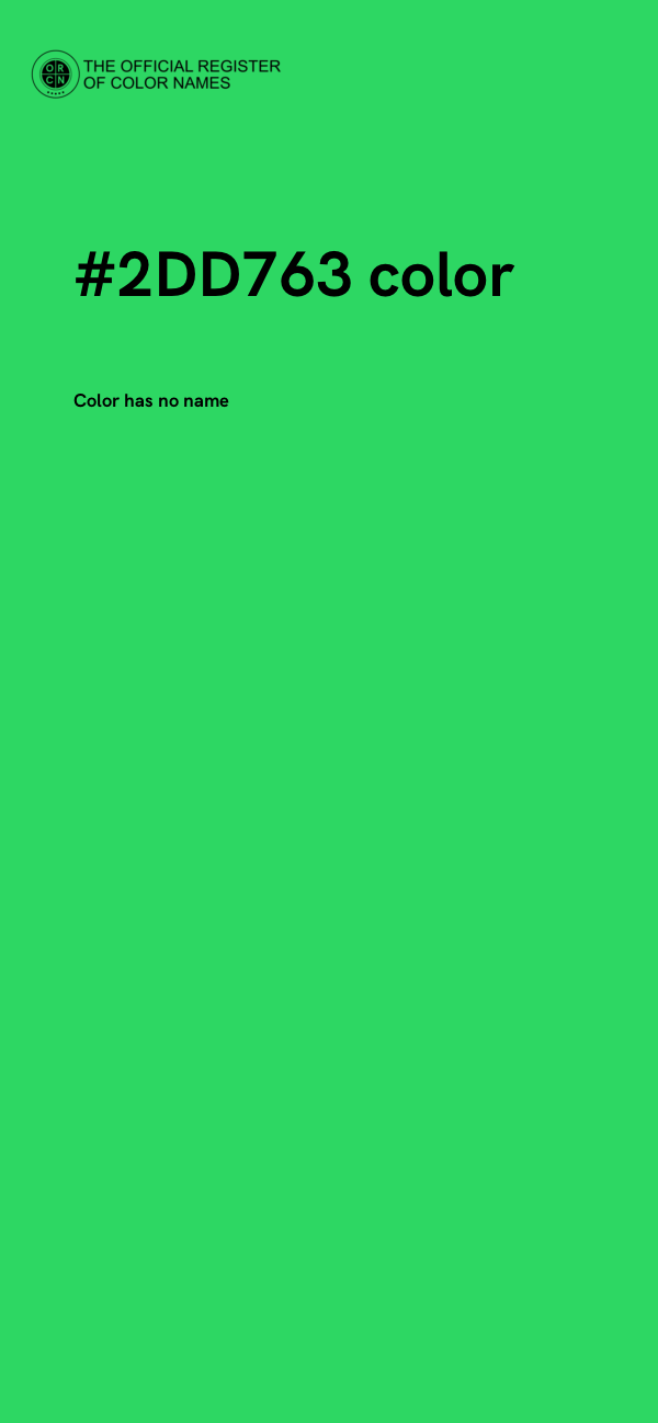 #2DD763 color image