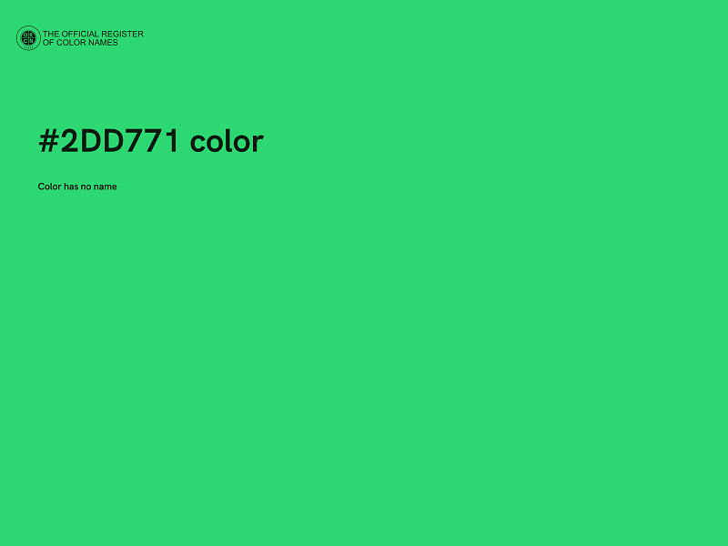 #2DD771 color image