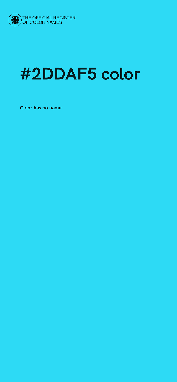 #2DDAF5 color image