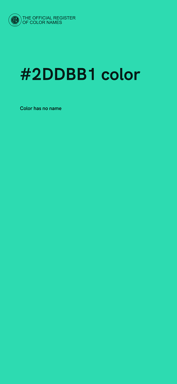 #2DDBB1 color image