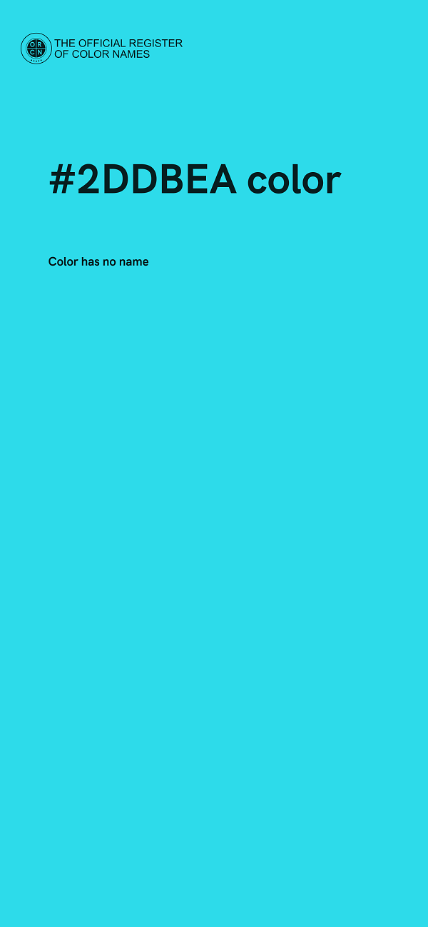 #2DDBEA color image