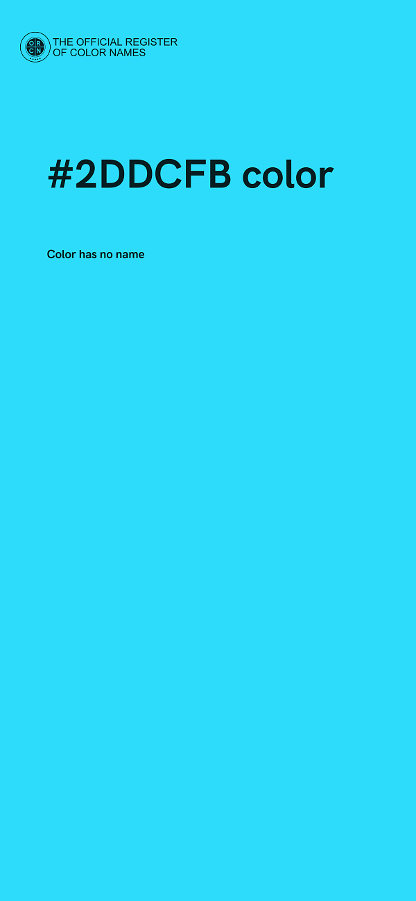 #2DDCFB color image