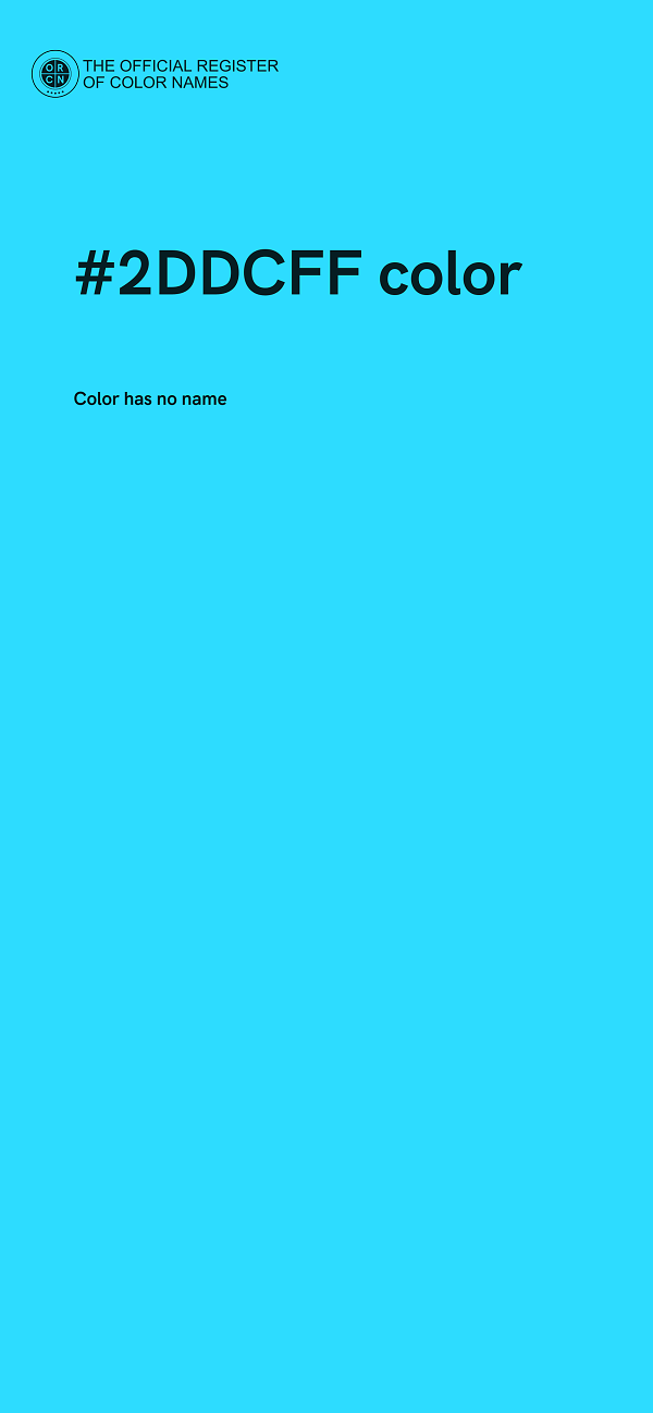 #2DDCFF color image