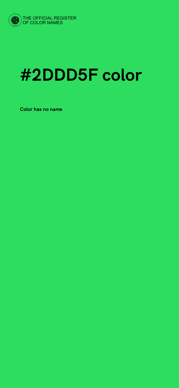 #2DDD5F color image