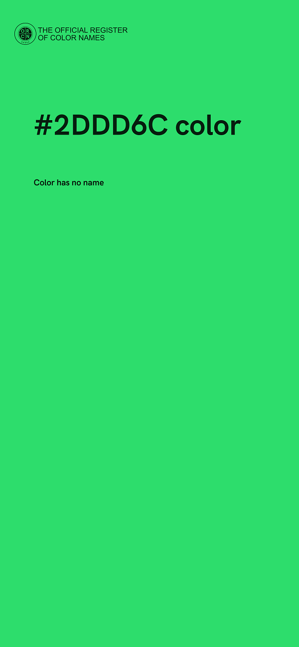 #2DDD6C color image