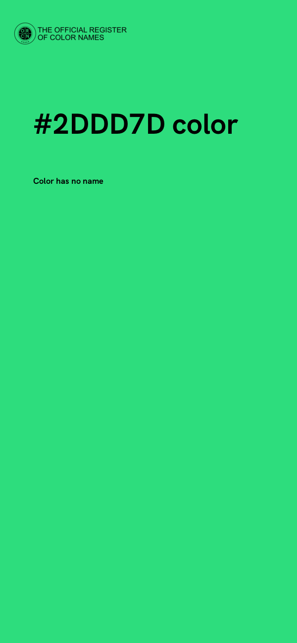 #2DDD7D color image