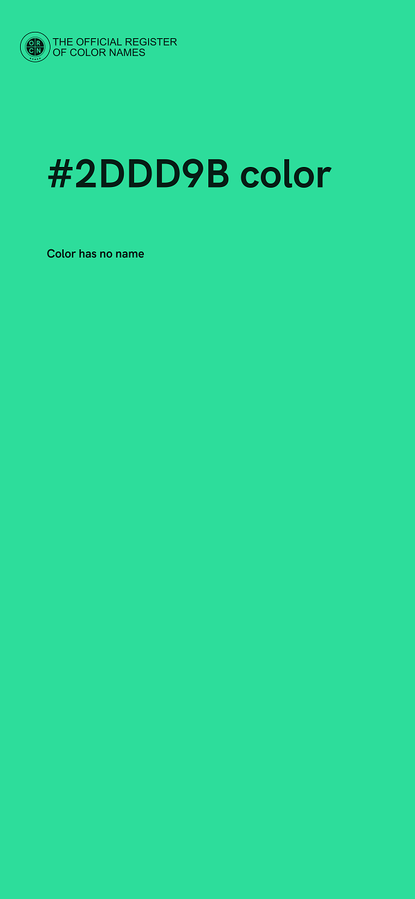 #2DDD9B color image