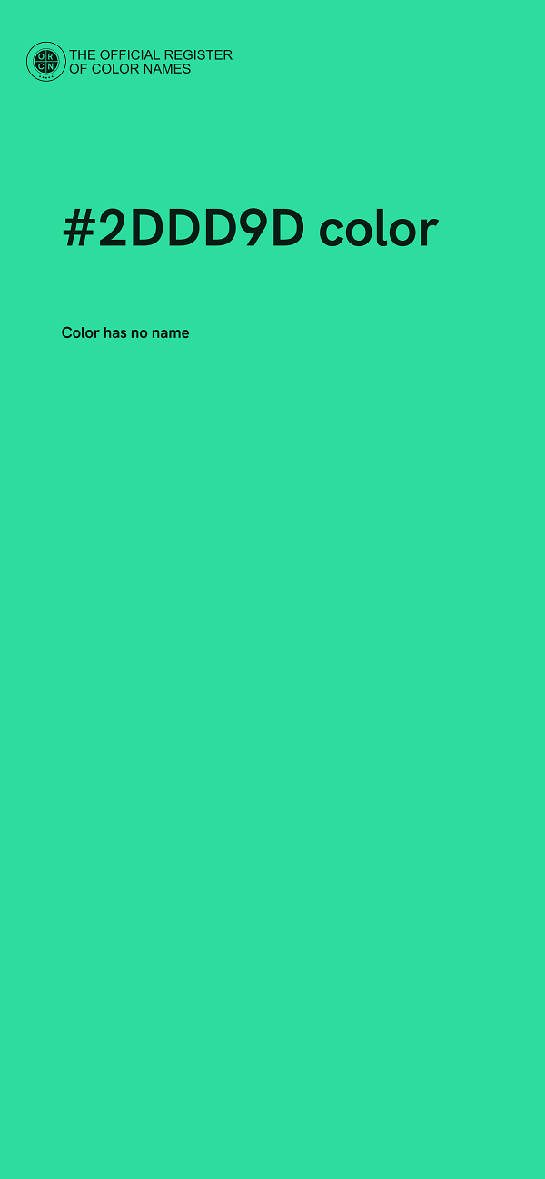 #2DDD9D color image