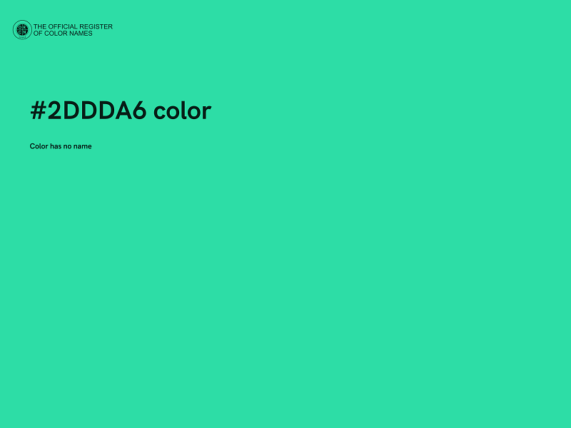 #2DDDA6 color image