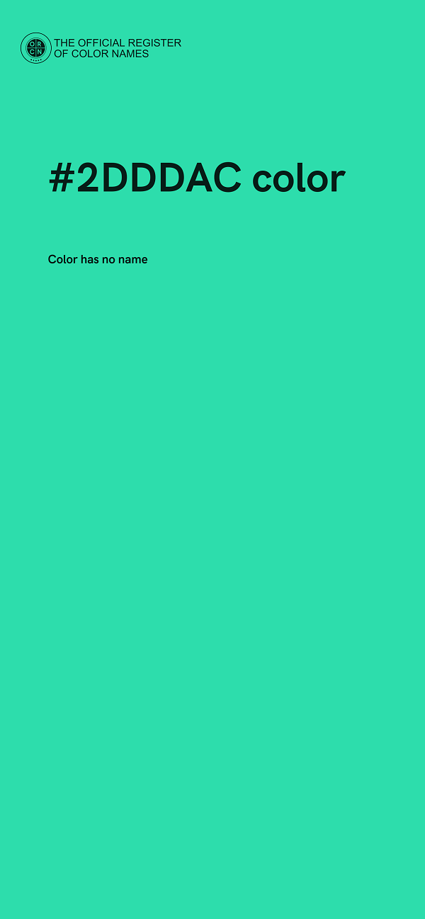 #2DDDAC color image